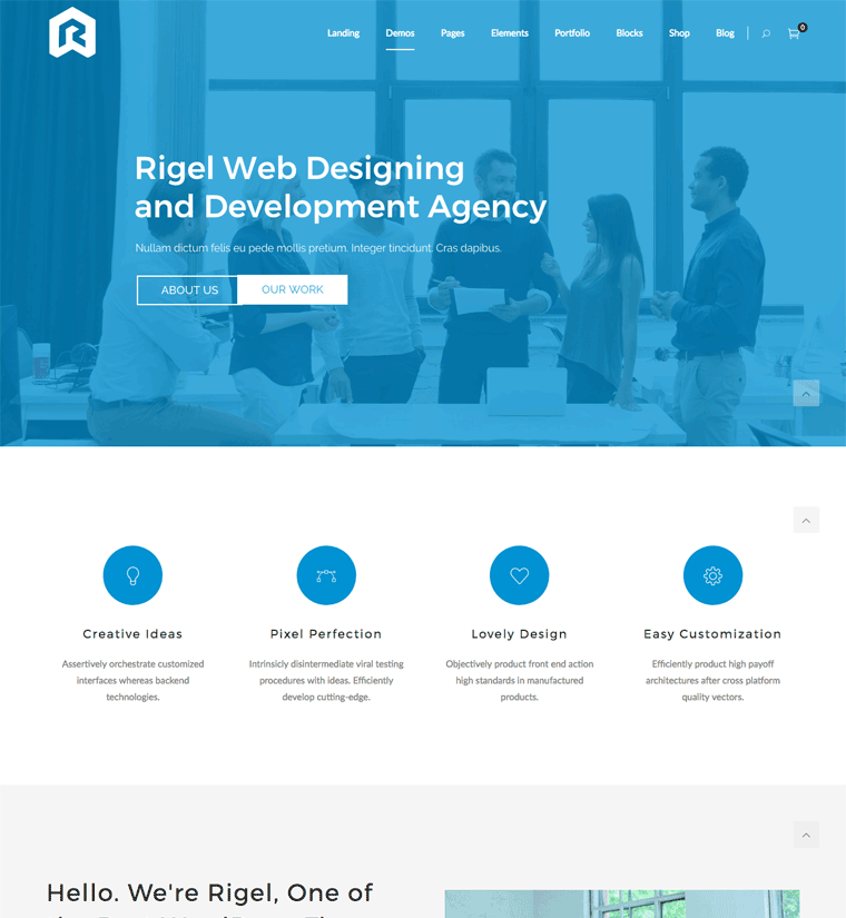 Rigel WordPress theme